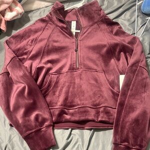 lululemon athletica Maroon Half-Zip Sweater